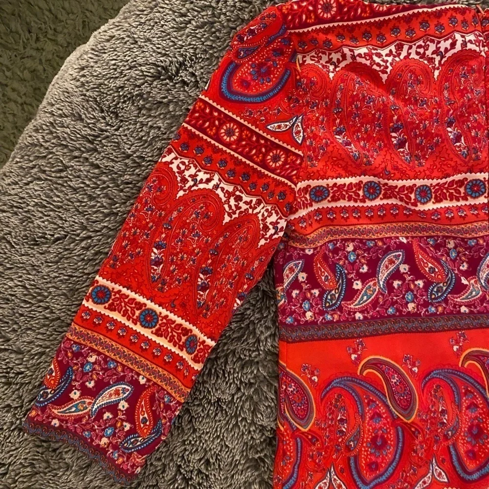 OLD NAVY Women’s Hot Pink Paisley Shift Dress